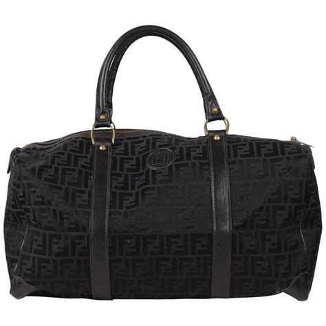 fendi black duffel bag|Fendi garment bag.